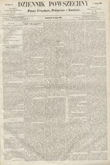 Dziennik Powszechny : Pismo Urzędowe, Polityczne i Naukowe. 1862, nr 37 (16 lutego)