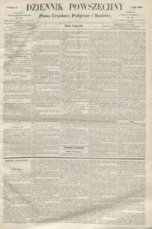 Dziennik Powszechny : Pismo Urzędowe, Polityczne i Naukowe. 1862, nr 157 (15 lipca)