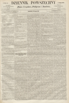 Dziennik Powszechny : Pismo Urzędowe, Polityczne i Naukowe. 1862, nr 190 (25 sierpnia)
