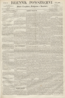 Dziennik Powszechny : Pismo Urzędowe, Polityczne i Naukowe. 1862, nr 196 (1 września)
