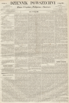 Dziennik Powszechny : Pismo Urzędowe, Polityczne i Naukowe. 1863, numer 48 (28 lutego)