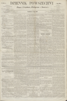 Dziennik Powszechny : Pismo Urzędowe, Polityczne i Naukowe. 1863, nr 156 (13 lipca)