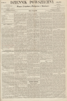 Dziennik Powszechny : Pismo Urzędowe, Polityczne i Naukowe. 1863, nr 167 (25 lipca)