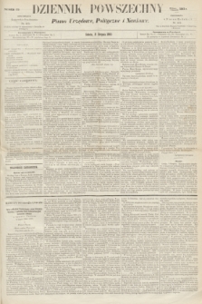 Dziennik Powszechny : Pismo Urzędowe, Polityczne i Naukowe. 1863, nr 179 (8 sierpnia)