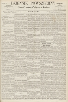 Dziennik Powszechny : Pismo Urzędowe, Polityczne i Naukowe. 1863, nr 188 (20 sierpnia)