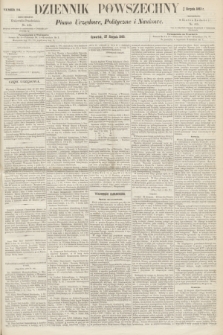 Dziennik Powszechny : Pismo Urzędowe, Polityczne i Naukowe. 1863, nr 194 (27 sierpnia)