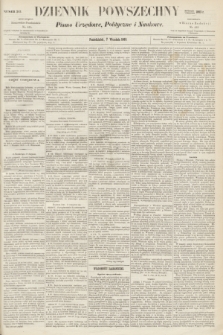 Dziennik Powszechny : Pismo Urzędowe, Polityczne i Naukowe. 1863, nr 203 (7 września)