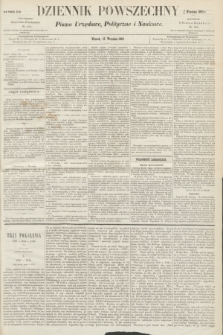 Dziennik Powszechny : Pismo Urzędowe, Polityczne i Naukowe. 1863, nr 209 (15 września)