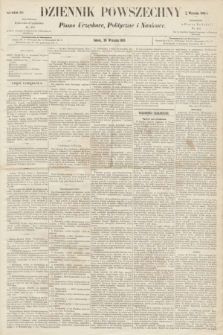 Dziennik Powszechny : Pismo Urzędowe, Polityczne i Naukowe. 1863, nr 219 (26 września)