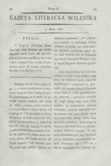 Gazeta Literacka Wilenska. [R.1], [Cz.1], nr 11 (17 marca 1806)