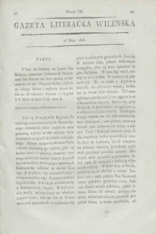 Gazeta Literacka Wileńska. [R.1], [Cz.1], nr 21 (26 maja 1806)