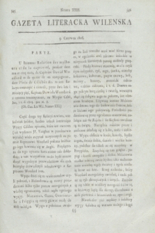 Gazeta Literacka Wilenska. [R.1], [Cz.1], nr 23 (9 czerwca 1806)