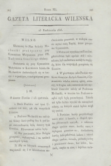 Gazeta Literacka Wilenska. [R.1], [Cz.2], nr 41 (13 października 1806)