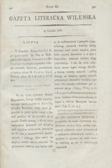Gazeta Literacka Wilenska. [R.1], [Cz.2], nr 52 (29 grudnia 1806)