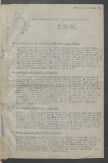 Komunikat Informacyjny OK RMP - WRN. 1943, nr 23 (6 listopada)