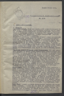 Komunikat Informacyjny OK RMP - WRN. 1944, nr 6 (27 marca)
