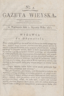 Gazeta Wieyska. 1817, Ner 1 (2 stycznia)
