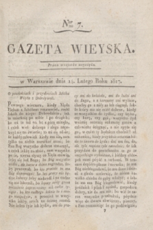 Gazeta Wieyska. 1817, Ner 7 (14 lutego)
