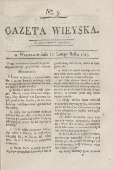 Gazeta Wieyska. 1817, Ner 9 (28 lutego)