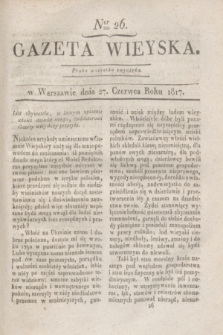 Gazeta Wieyska. 1817, Ner 26 (27 czerwca)