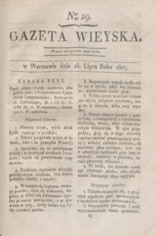 Gazeta Wieyska. 1817, Ner 29 (18 lipca)