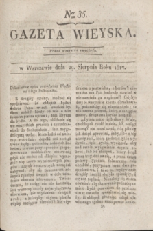 Gazeta Wieyska. 1817, Ner 35 (29 sierpnia)