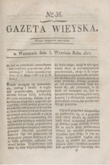 Gazeta Wieyska. 1817, Ner 36 (5 września)