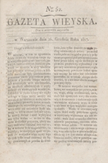 Gazeta Wieyska. 1817, Ner 52 (26 grudnia)