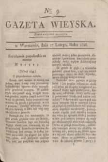 Gazeta Wieyska. [T.2], Ner 9 (27 lutego 1818)