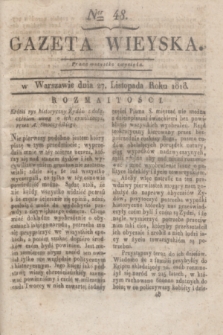 Gazeta Wieyska. [T.2], Ner 48 (27 listopada 1818)