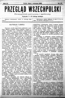 Przegląd Wszechpolski : dwutygodnik polityczny i społeczny. 1896, nr 17