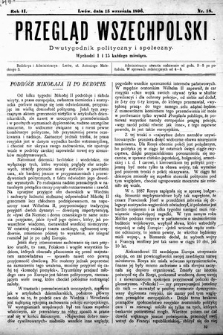 Przegląd Wszechpolski : dwutygodnik polityczny i społeczny. 1896, nr 18