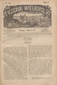 Tygodnik Wielkopolski. R.1, nr 10 (4 marca 1871)