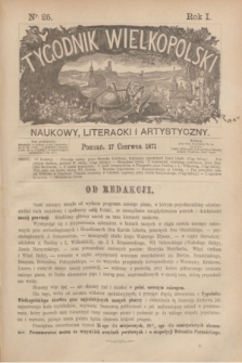 Tygodnik Wielkopolski Naukowy, Literacki i Artystyczny. R.1, nr 25 (17 czerwca 1871)