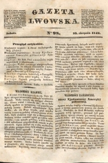 Gazeta Lwowska. 1842, nr 98