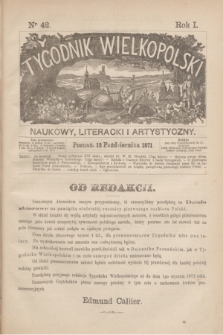 Tygodnik Wielkopolski Naukowy, Literacki i Artystyczny. R.1, nr 42 (12 października 1871)