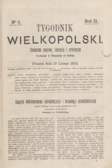 Tygodnik Wielkopolski : czasopismo naukowe, literackie i artystyczne. R.2, nr 6 (10 lutego 1872)