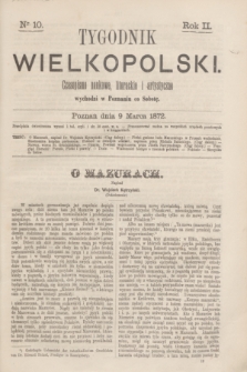 Tygodnik Wielkopolski : czasopismo naukowe, literackie i artystyczne. R.2, nr 10 (9 marca 1872)