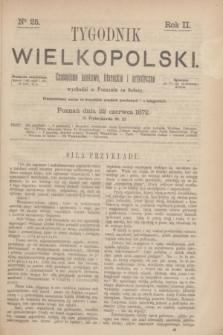 Tygodnik Wielkopolski : czasopismo naukowe, literackie i artystyczne. R.2, nr 25 (22 czerwca 1872)