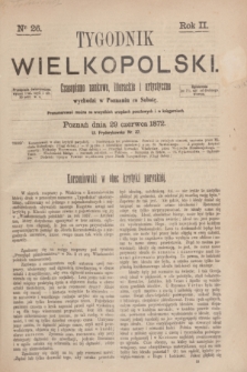 Tygodnik Wielkopolski : czasopismo naukowe, literackie i artystyczne. R.2, nr 26 (29 czerwca 1872) + dod.
