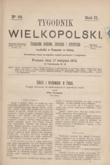 Tygodnik Wielkopolski : czasopismo naukowe, literackie i artystyczne. R.2, nr 33 (17 sierpnia 1872)