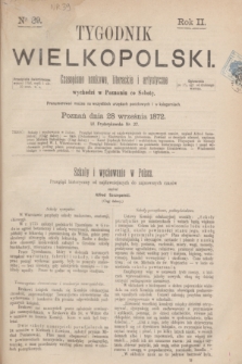 Tygodnik Wielkopolski : czasopismo naukowe, literackie i artystyczne. R.2, nr 39 (28 września 1872)