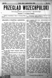 Przegląd Wszechpolski : dwutygodnik polityczny i społeczny. 1896, nr 19