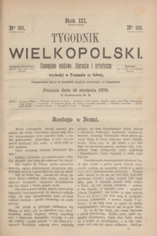 Tygodnik Wielkopolski : czasopismo naukowe, literackie i artystyczne. R.3, nr 33 (16 sierpnia 1873)