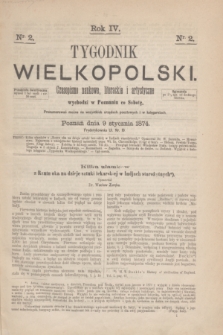 Tygodnik Wielkopolski : czasopismo naukowe, literackie i artystyczne. R.4, nr 2 (9 stycznia 1874) + dod.