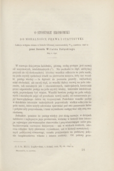 Ekonomista : pismo miesięczne poświęcone ekonomice, statystyce i administracji : z dodatkiem tygodniowym informacyjnym, pod nazwą Merkury. R.3, [z. 6] (czerwiec 1867)