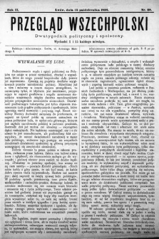 Przegląd Wszechpolski : dwutygodnik polityczny i społeczny. 1896, nr 20