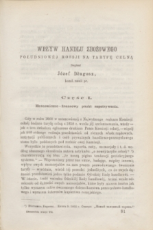 Ekonomista : pismo poświęcone ekonomice, statystyce i administracji. R.9, z. 7 (lipiec 1874)