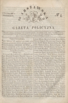Warszawska Gazeta Policyjna. 1847, № 4 (4 stycznia)