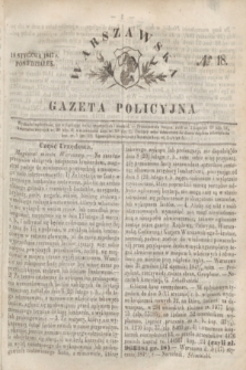 Warszawska Gazeta Policyjna. 1847, № 18 (18 stycznia)